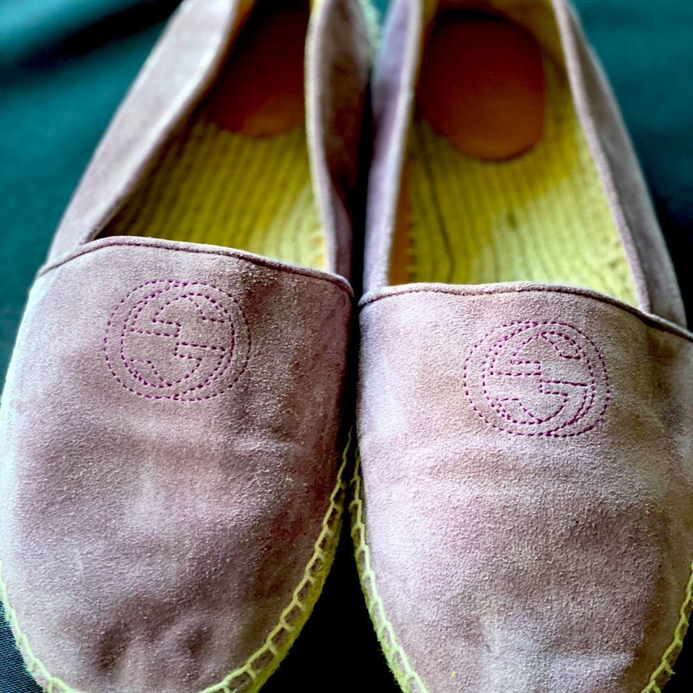 Gucci lavender espadrilles size 39.5
